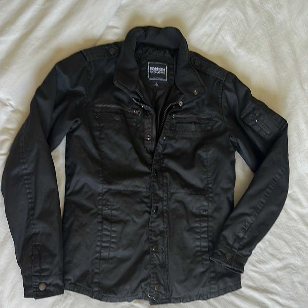 Foreign Exchange Black Military Field Jacket